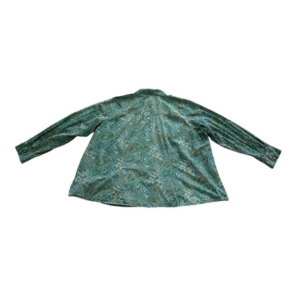 Cotton Ginny Vintage Pearl Snap Paisley Button Down Shirt - Plus Size Large - Picture 4 of 10